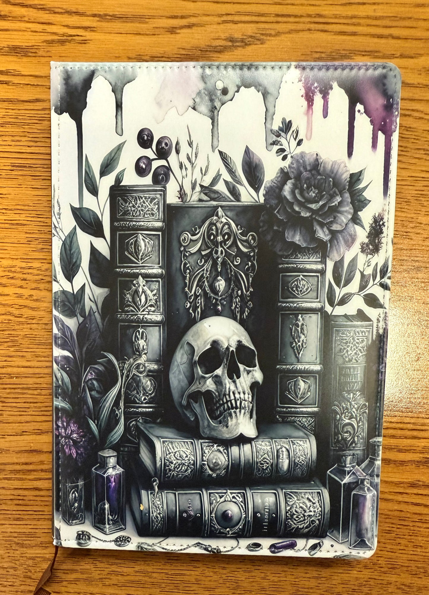 Skull & Books Notebook