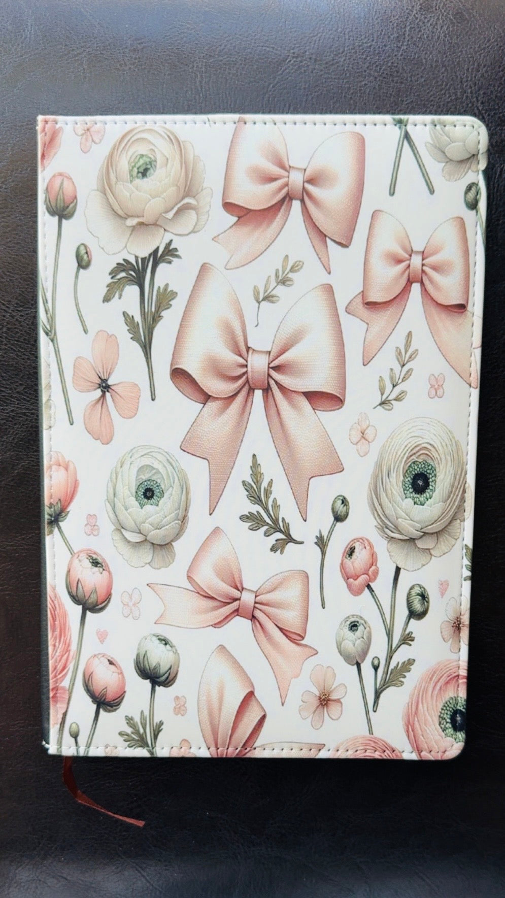 Bows & Peonies Notebook