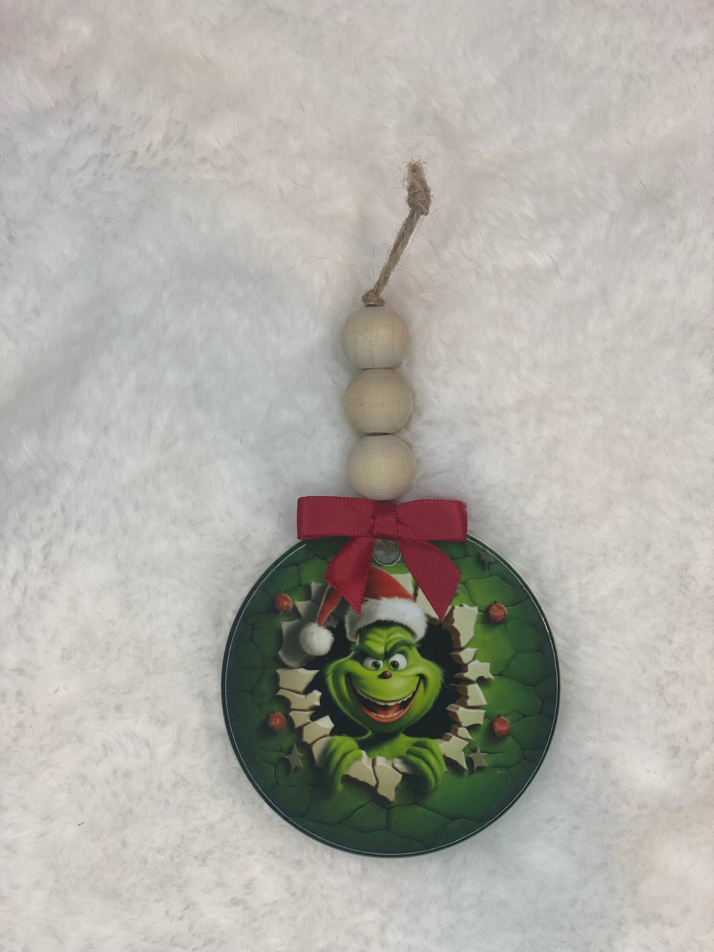 Happy Fuzzy Christmas Ornament