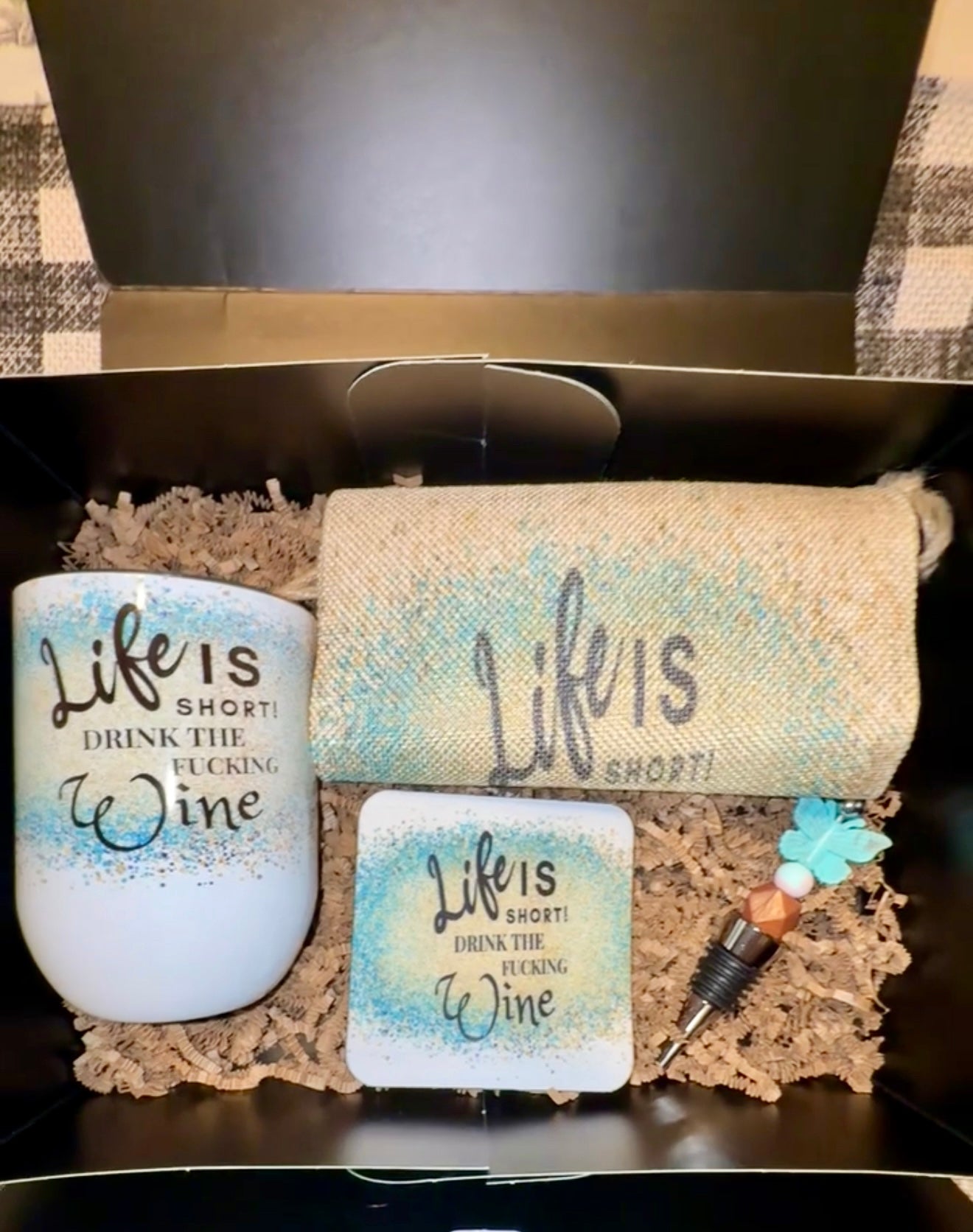 Life is Short Wine Tumbler Set