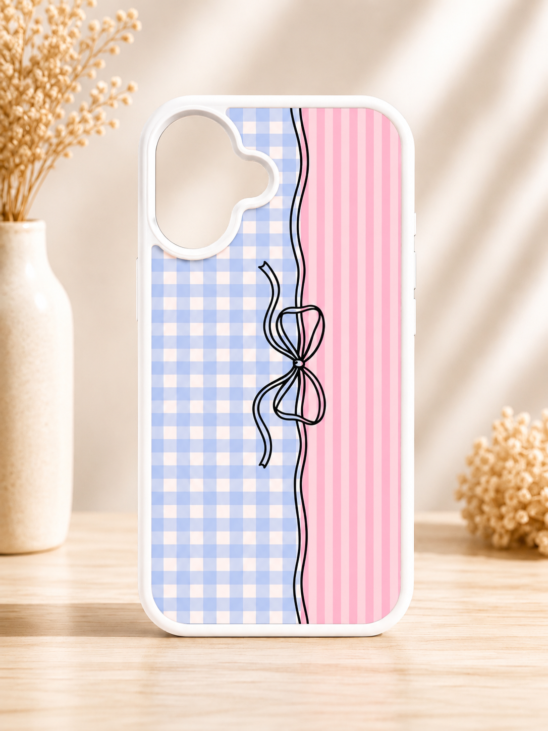 Sweet GinghamBow Phone Case