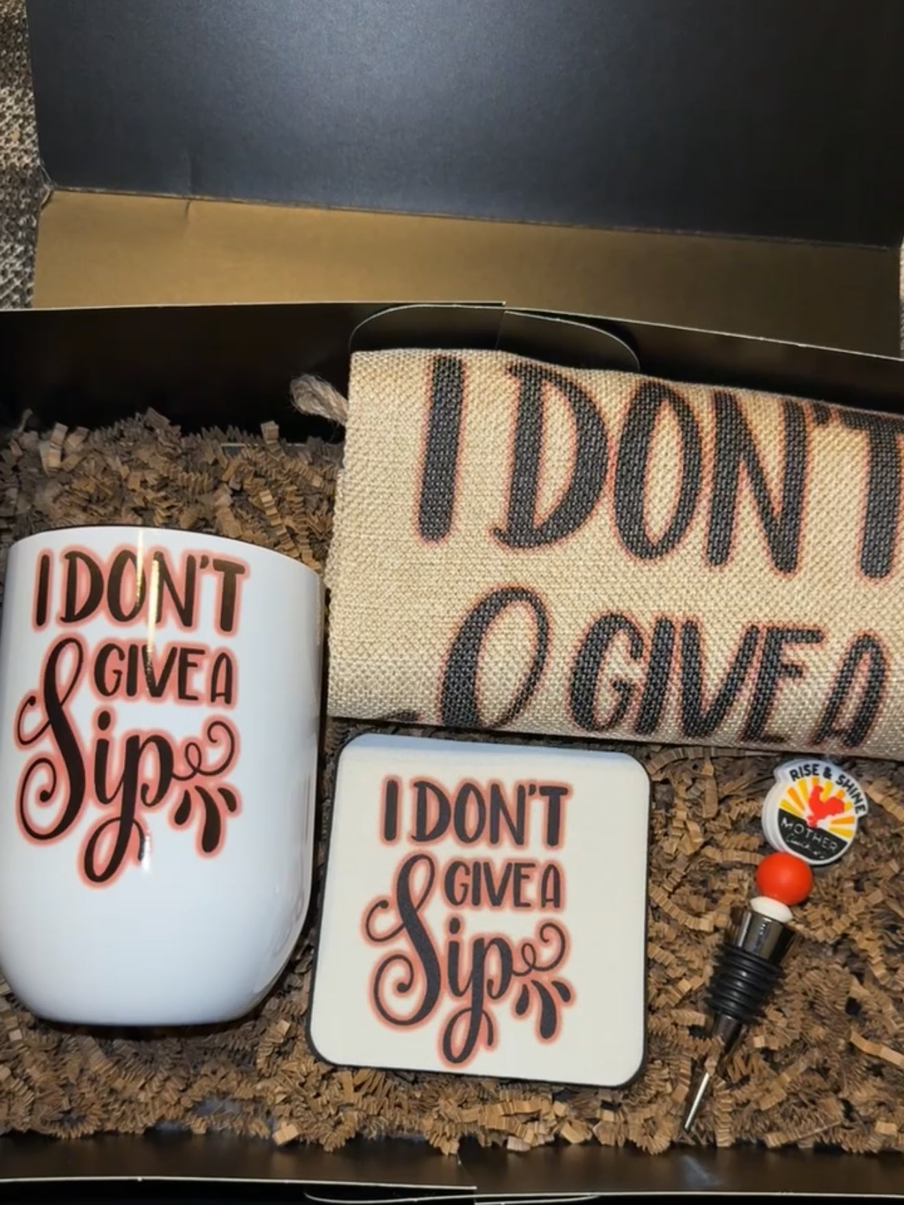 I Don’t Give a Sip wine Tumbler Set