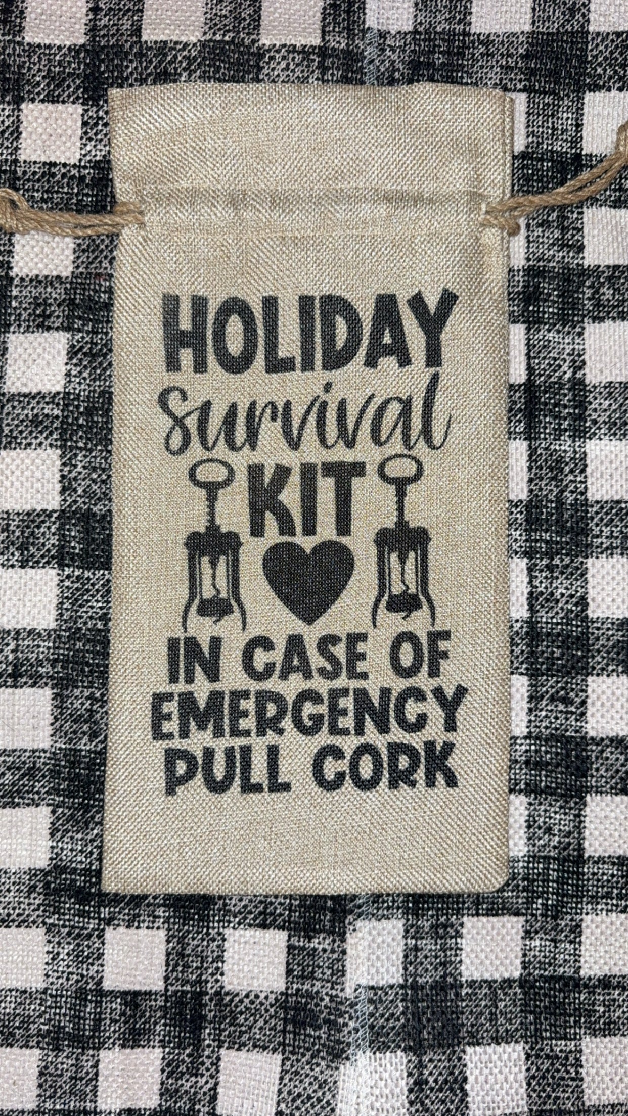 Holiday Survival Wine Tumbler Set