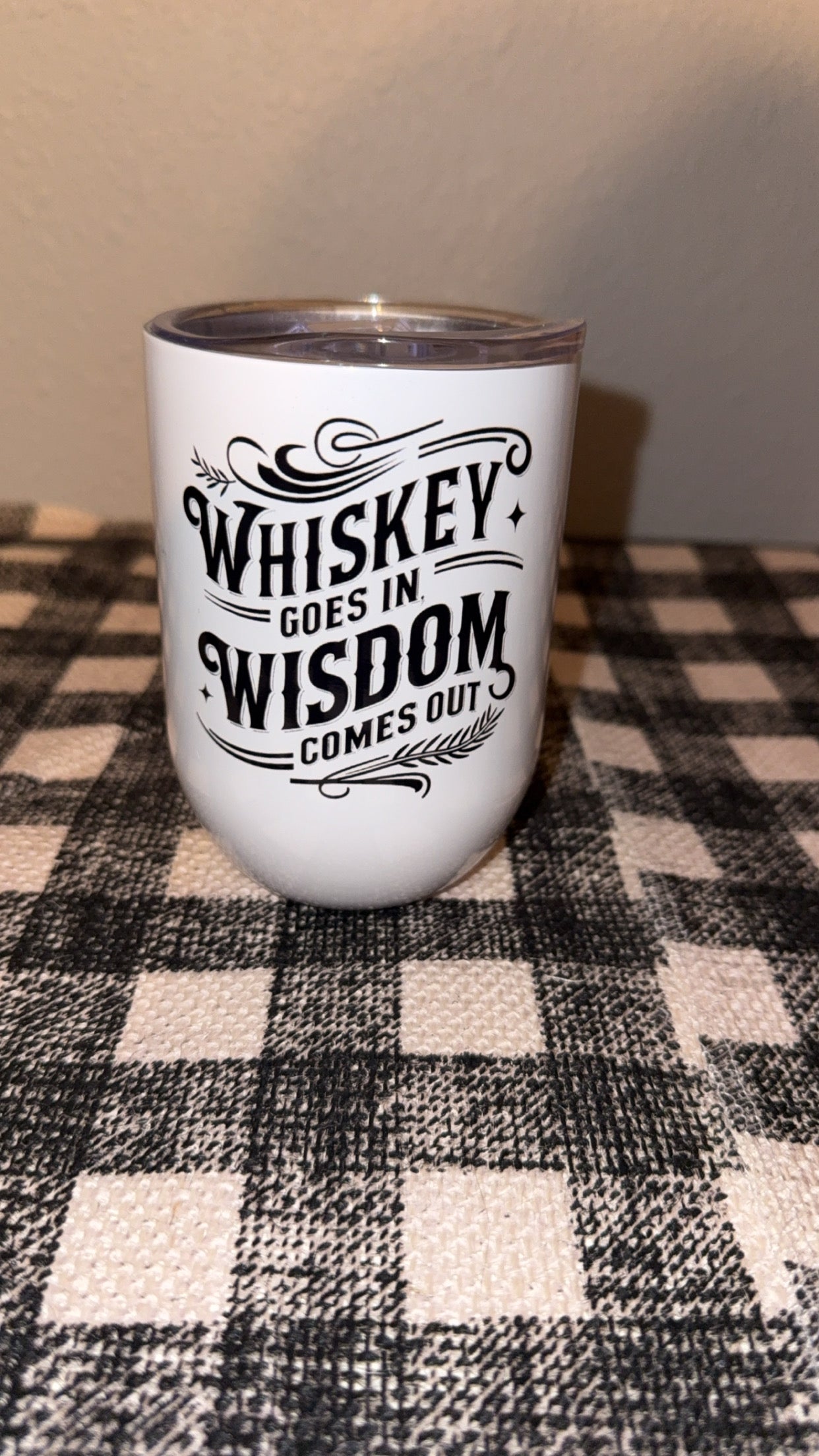 Whiskey Goes in Tumbler Set