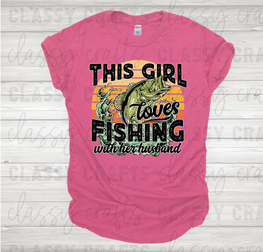 Girl Loves Fishing T-Shirt