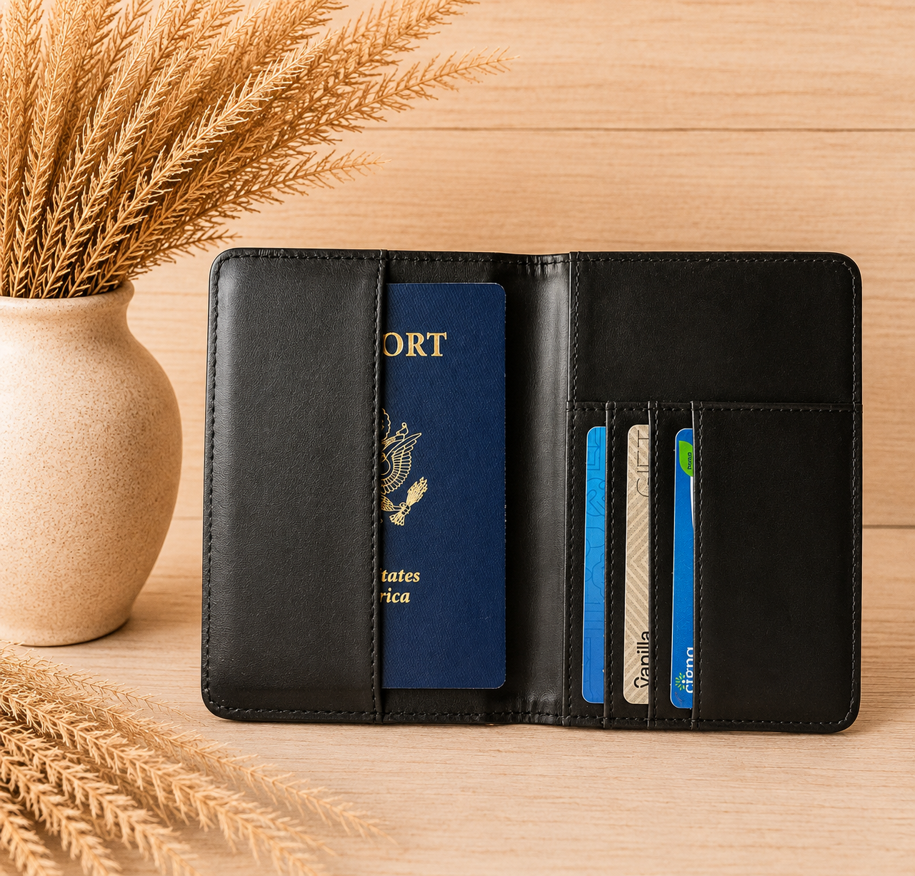 Floral Music Passport Holder
