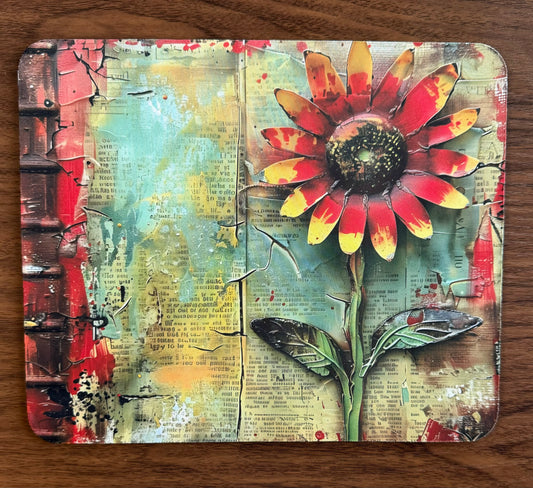 Rustic Flower Mousepad