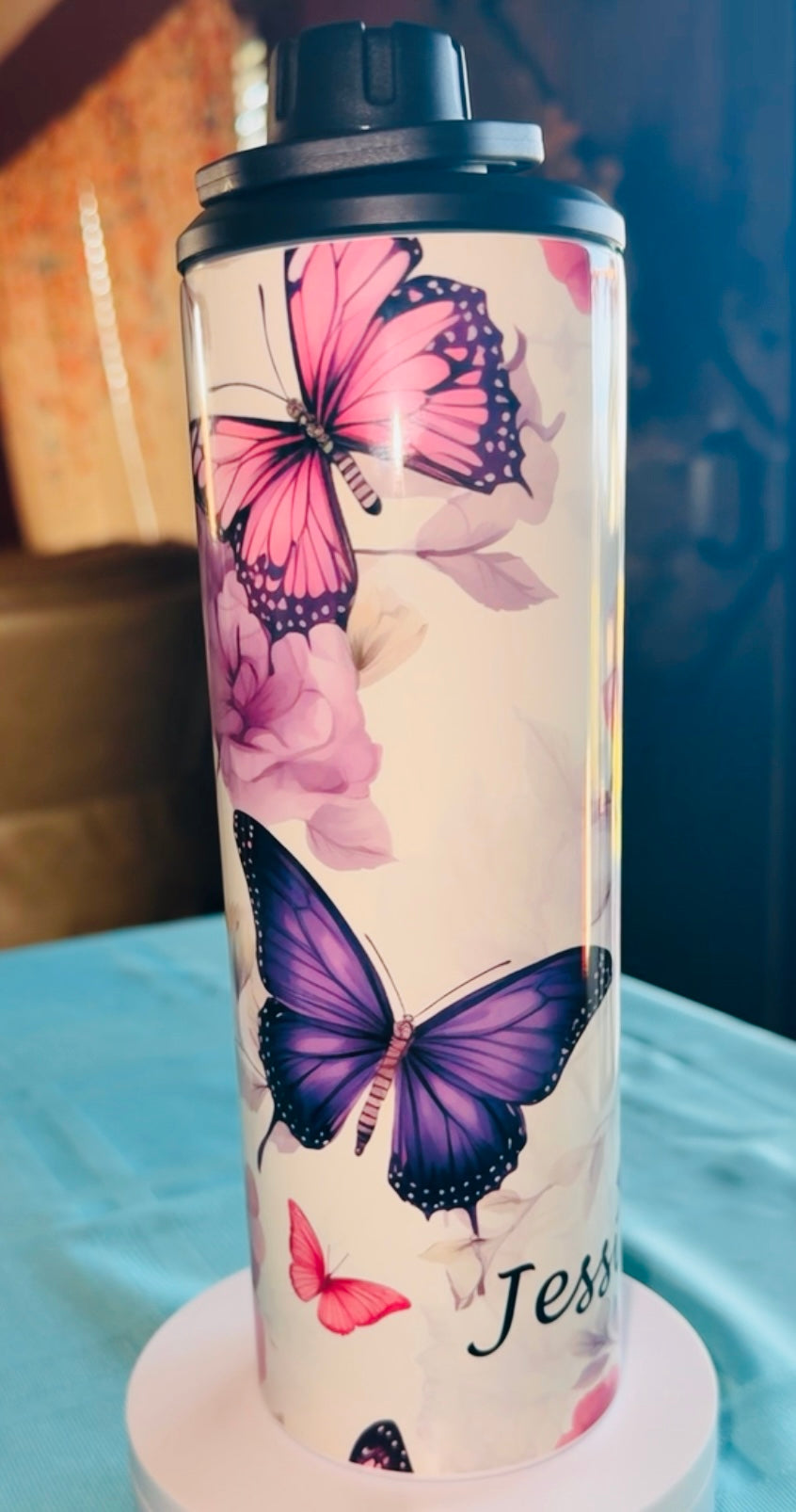 Butterfly Skinny Tumbler