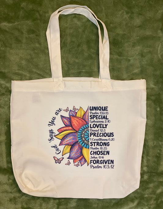 God Says You Are Tote Bag