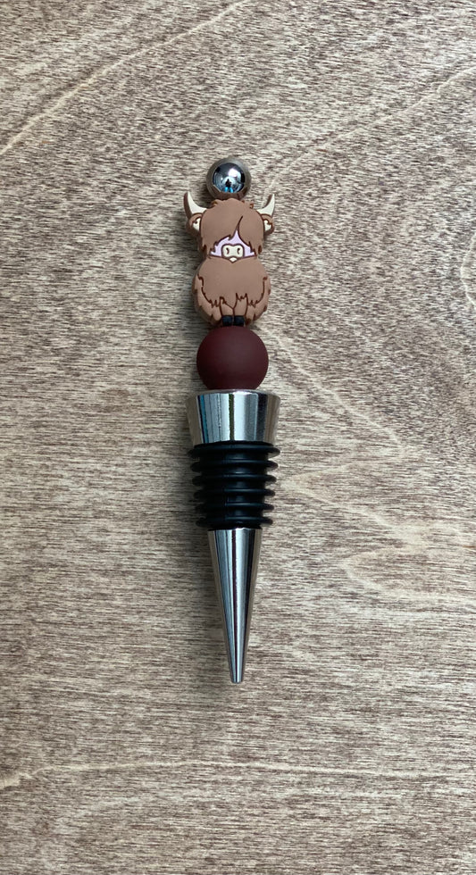 Highland Cow Wine Stopper
