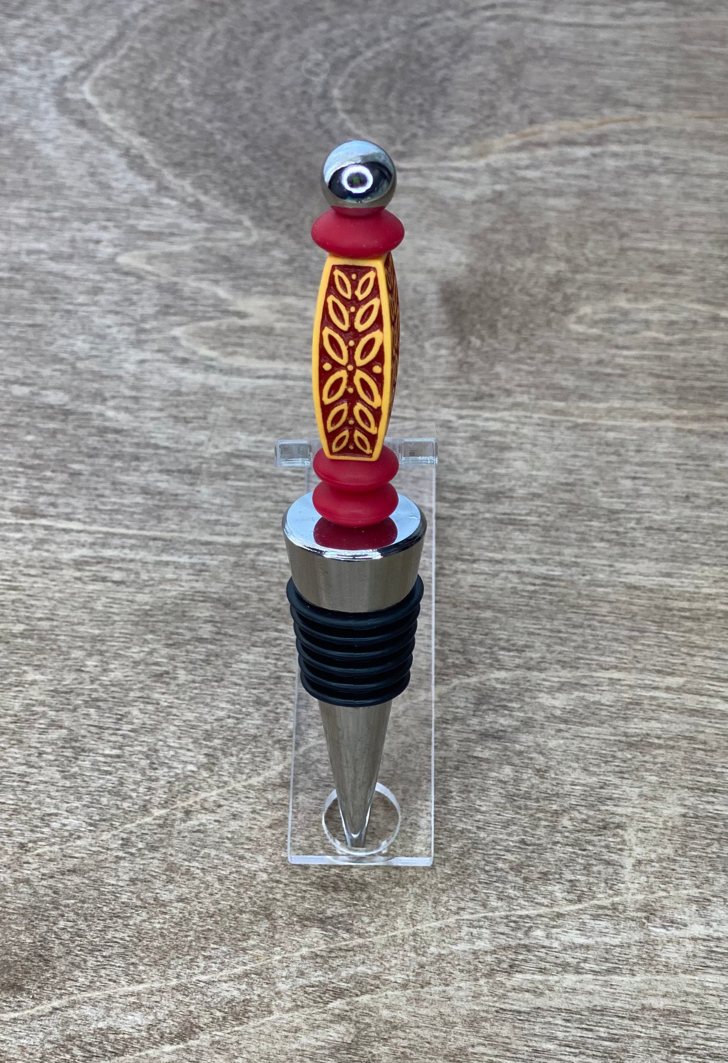 Aztec Design Wine Bottle Stopper