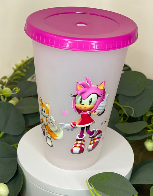 Pink Top Color Changing Kids Cup