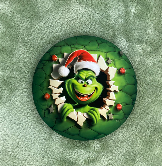 Christmas Fuzzy Guy Drink Coaster