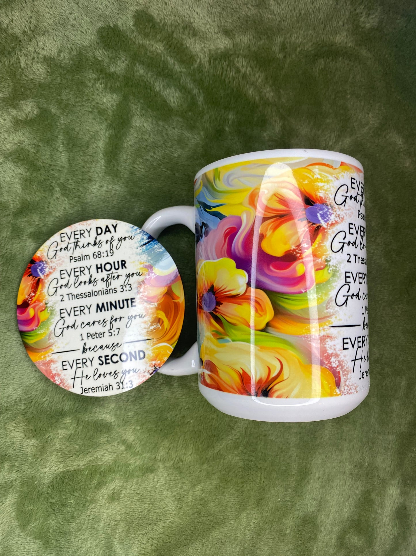 God Cares Mug & Coaster Set