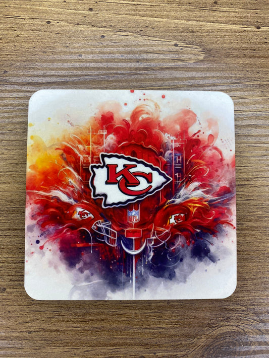 Red KC Drink Coasters