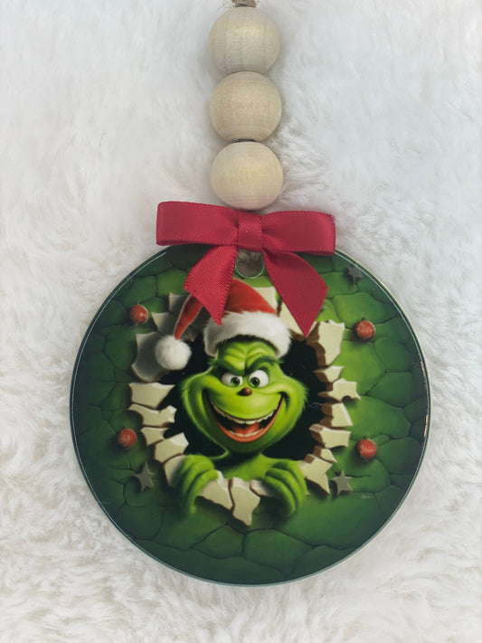 Happy Fuzzy Christmas Ornament