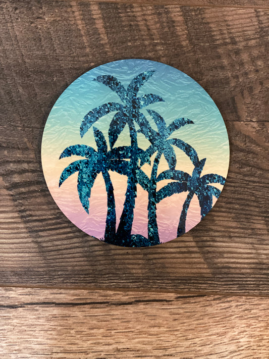 Palm Trees Drink Coasters