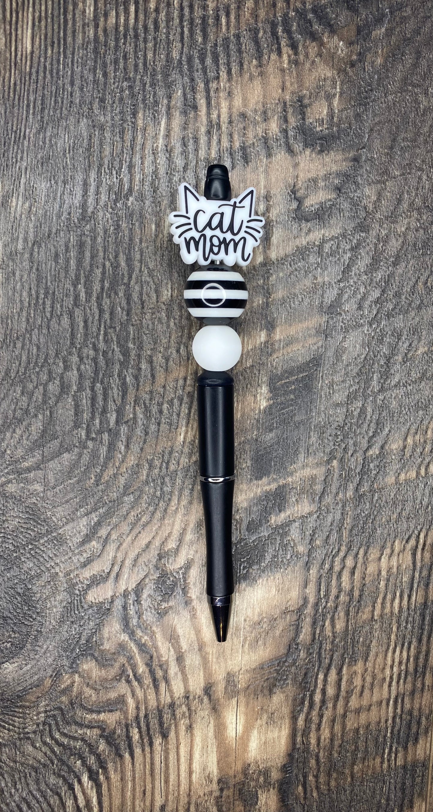 Cat Mom Beaded Pen