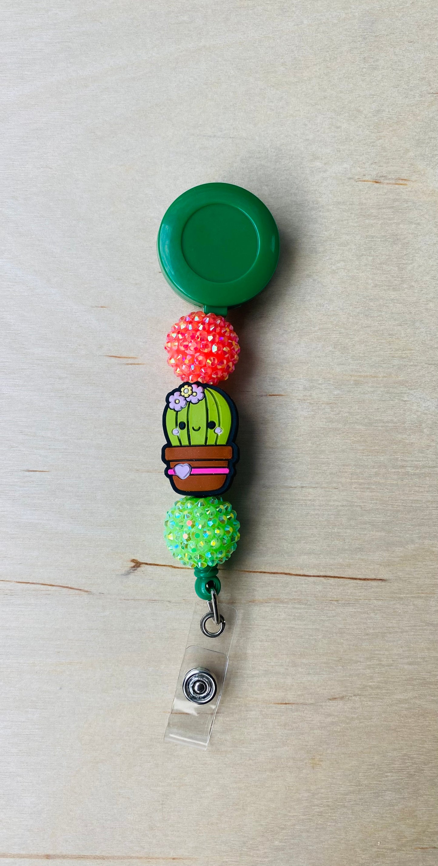 Cutie Cactus Badge Reel