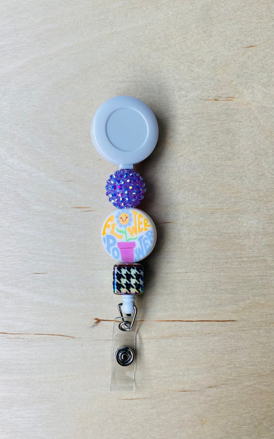 Flower Power Badge Reel