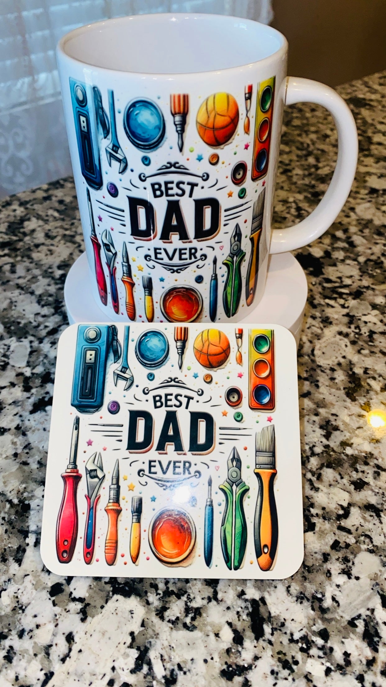 Best Dad Ever Mug & Coaster Set