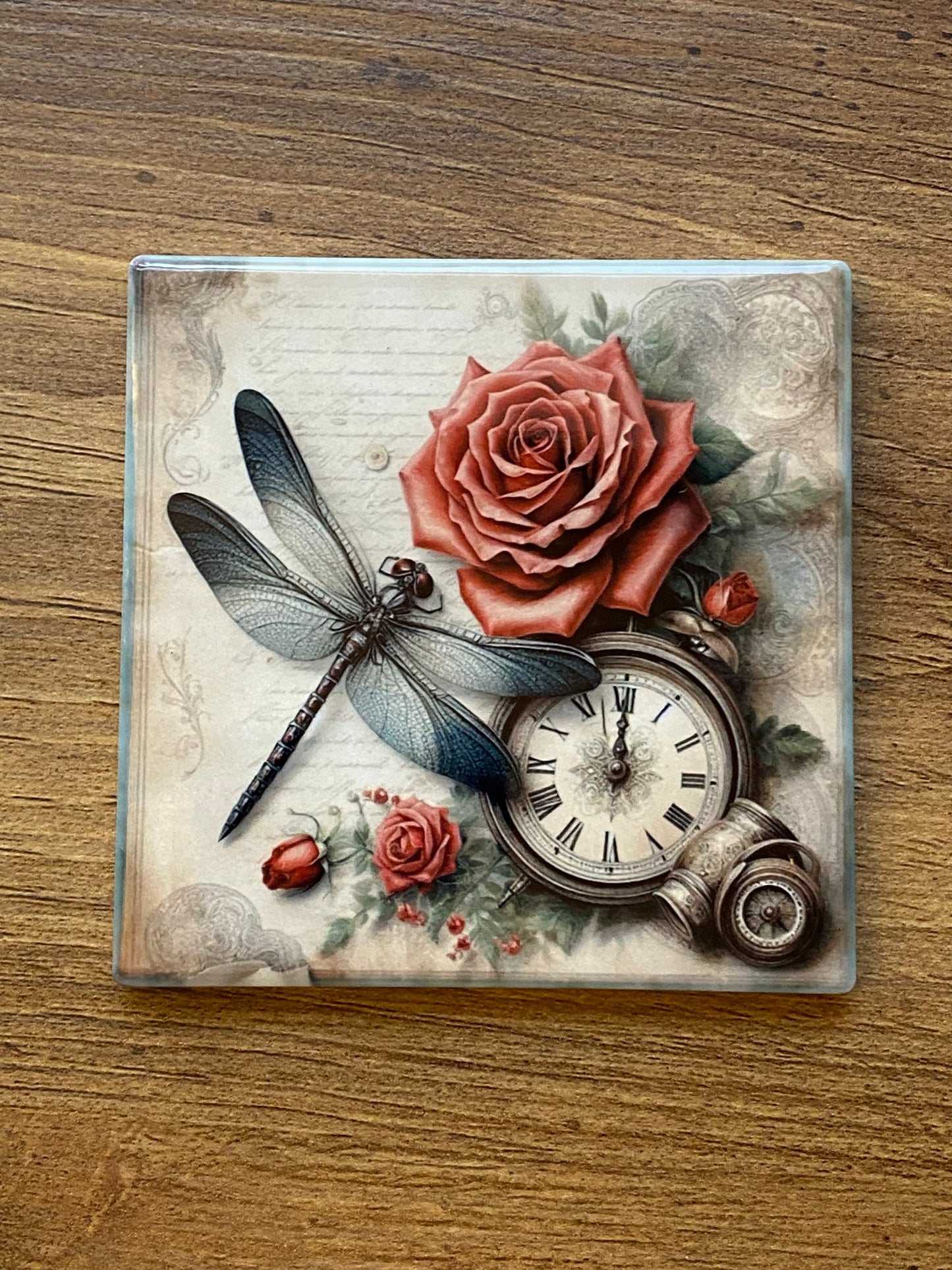 Roses of Time Drink Coaster