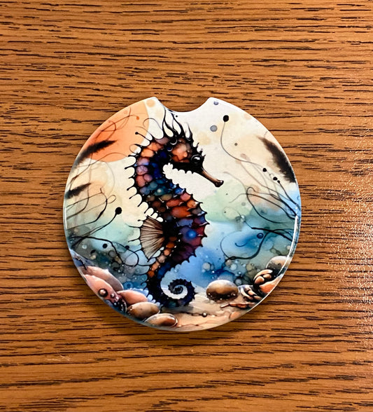 Seahorse Car Coasters