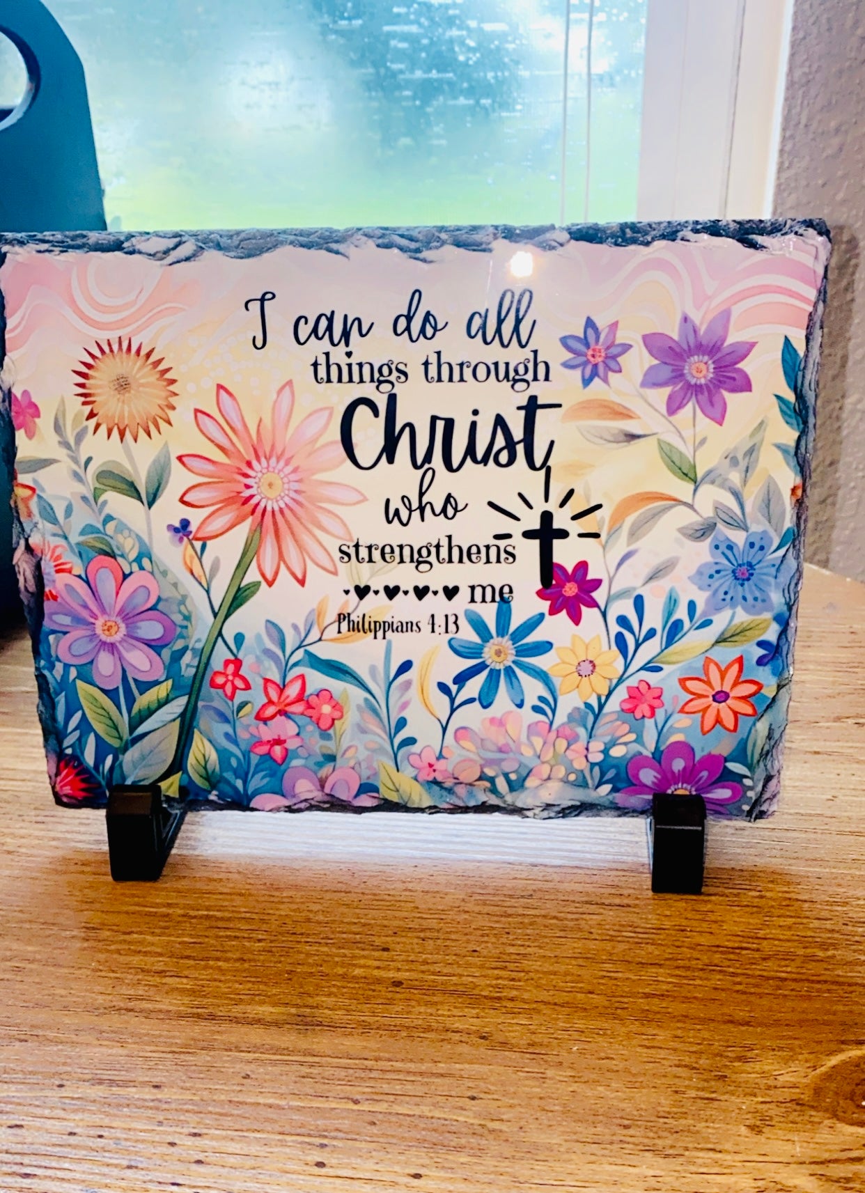 Through Christ Photo Slate