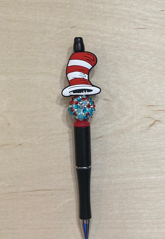 Tall Hat Beaded Pen