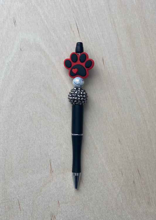 Puppy Paw Beaded Pen