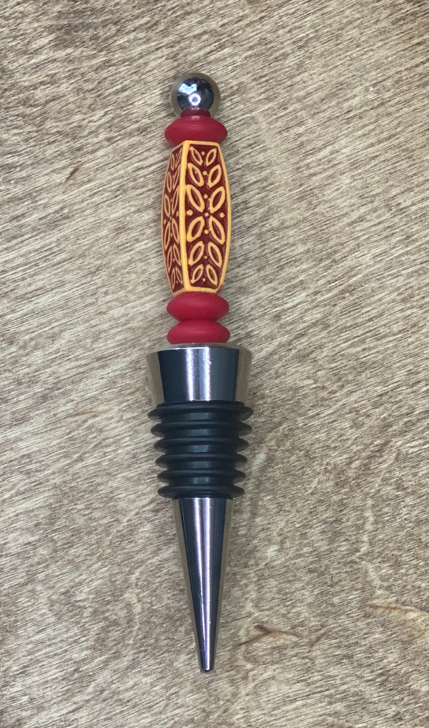 Aztec Design Wine Bottle Stopper